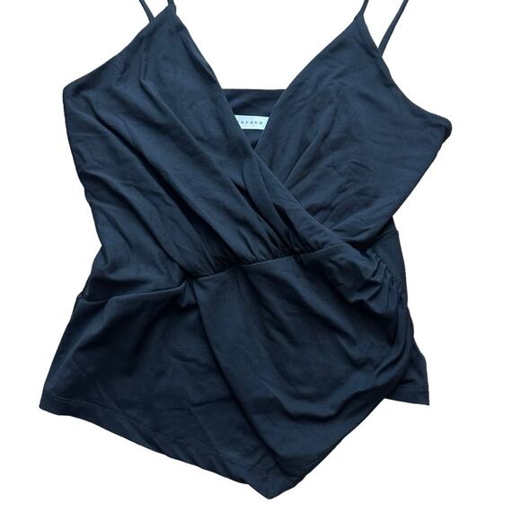 Susana Monaco Faux Wrap Asymmetrical Top Size Large - Picture 2 of 9